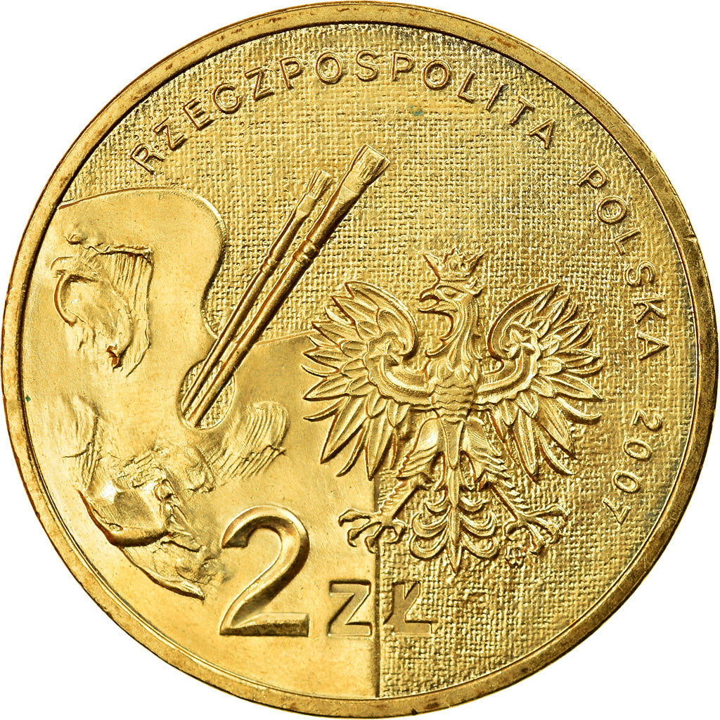 Monnaie, Pologne, 2 Zlote, 2007, Warsaw, SUP, Laiton, KM:626