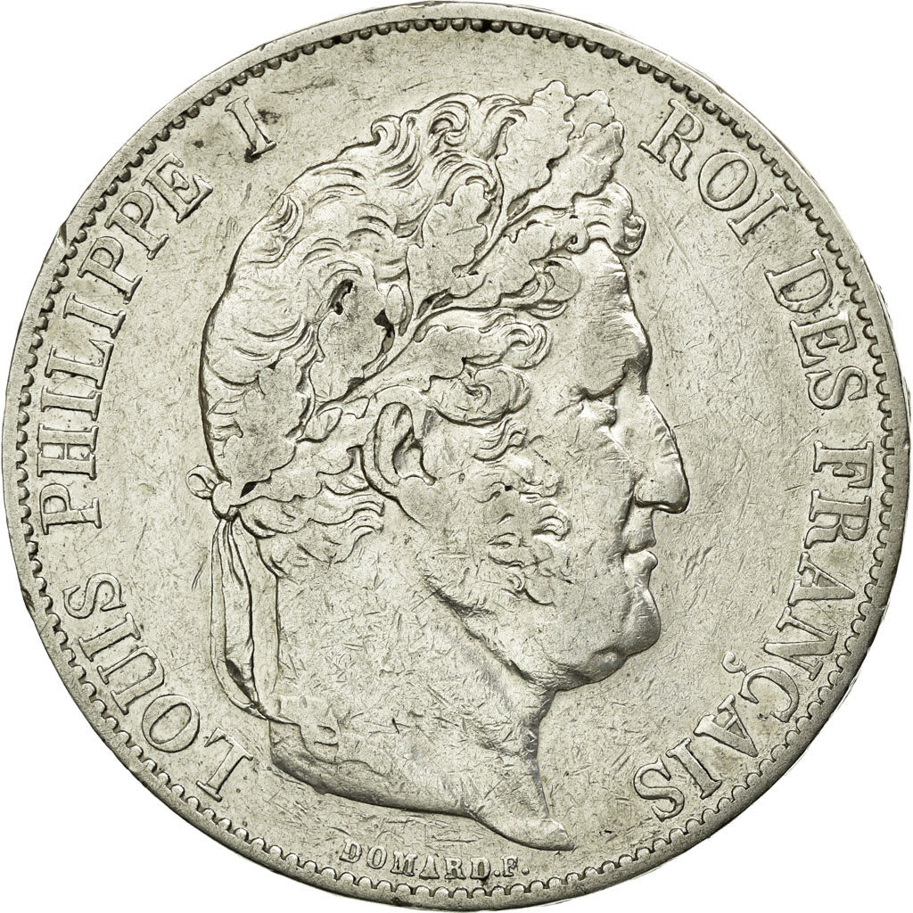 Coin, France, Louis-Philippe, 5 Francs, 1845, Lille, VF(30-35), Silver