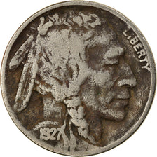 Moneda, Estados Unidos, Buffalo Nickel, 5 Cents, 1927, U.S. Mint, Philadelphia