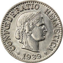 Moeda, Suíça, 10 Rappen, 1939, Bern, AU(55-58), Níquel, KM:27b