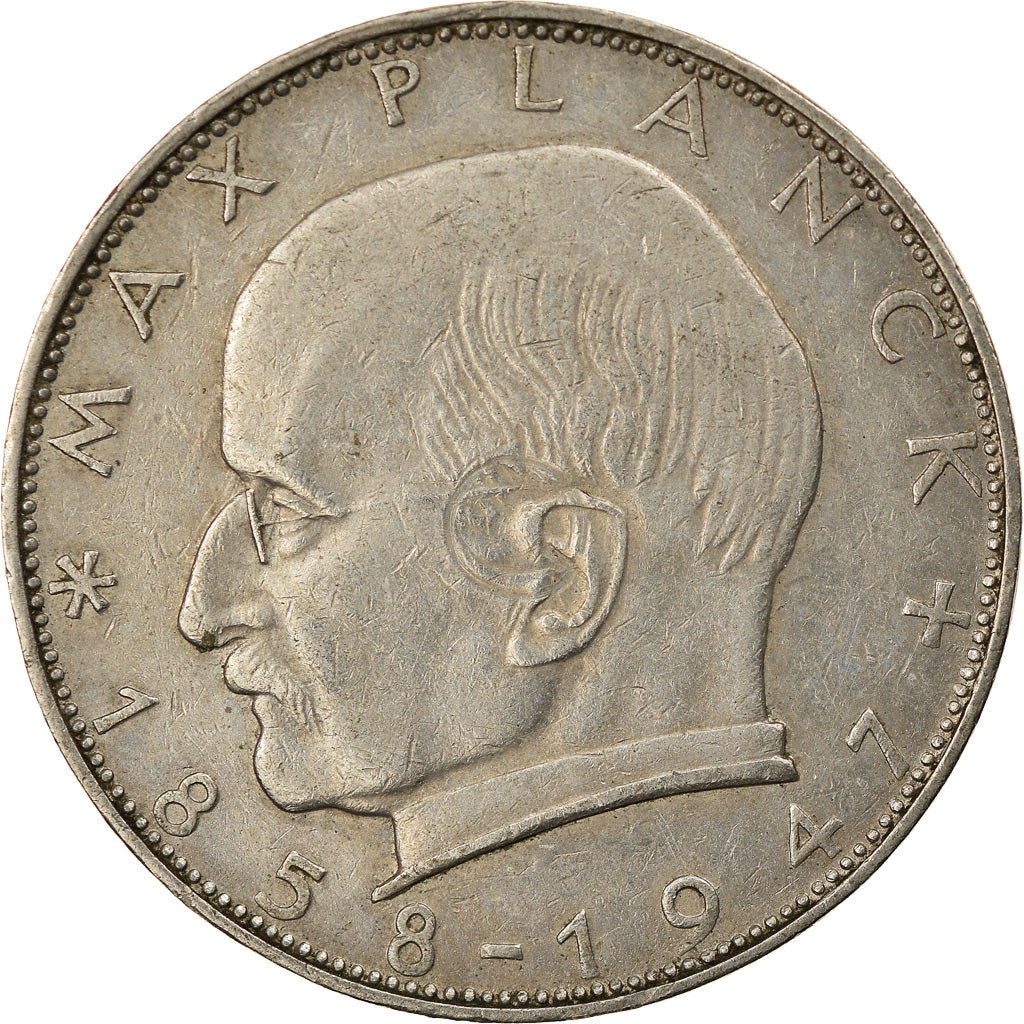 Coin, GERMANY - FEDERAL REPUBLIC, 2 Mark, 1957, Hambourg, EF(40-45)