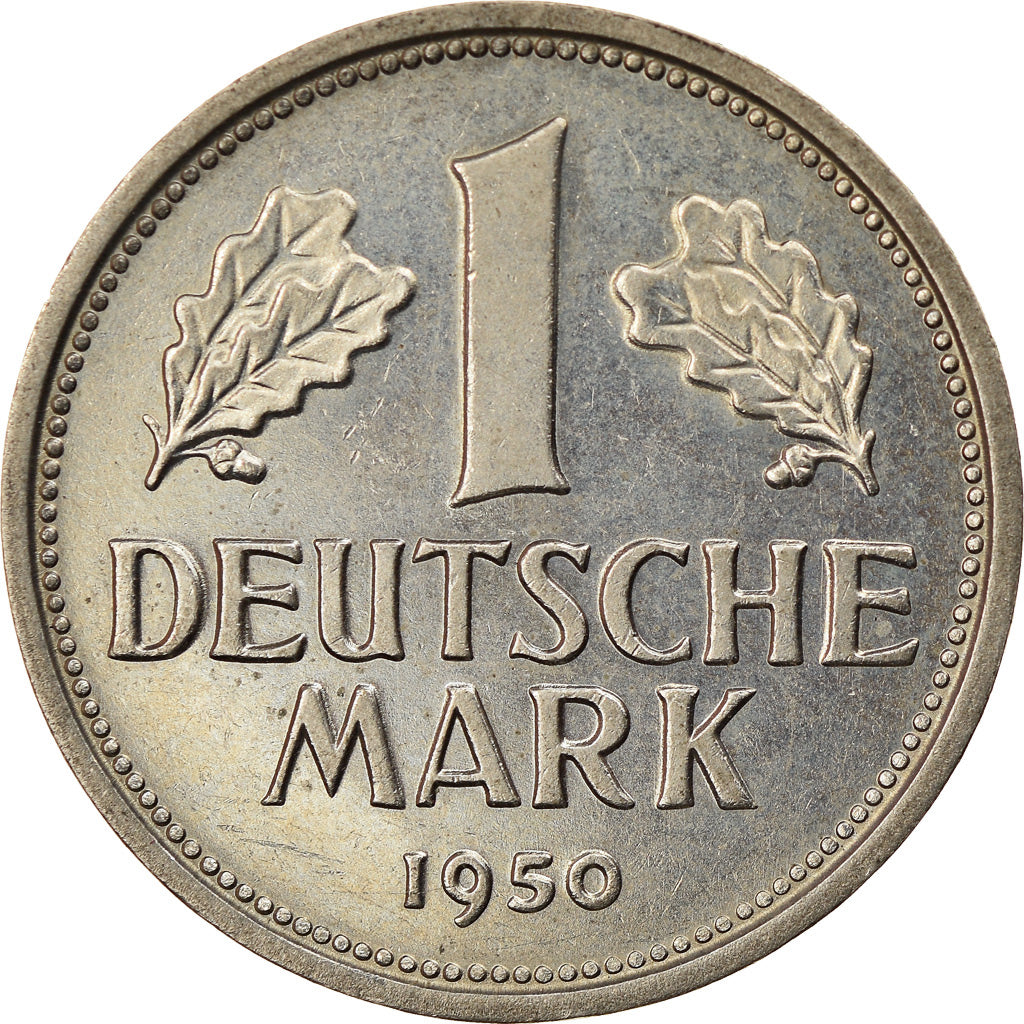 Coin, GERMANY - FEDERAL REPUBLIC, Mark, 1950, Stuttgart, AU(55-58)