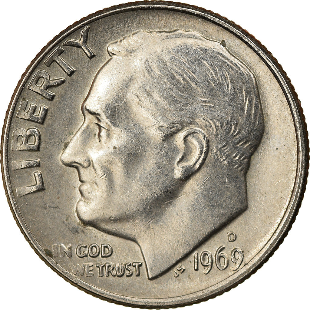 Monnaie, États-Unis, Roosevelt Dime, Dime, 1967, U.S. Mint, Denver, TTB