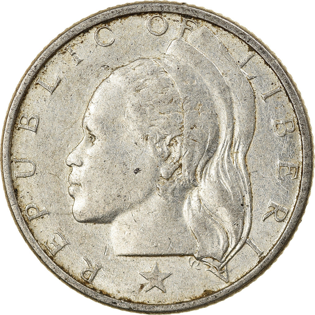 Coin, Liberia, 10 Cents, 1960, AU(55-58), Silver, KM:15