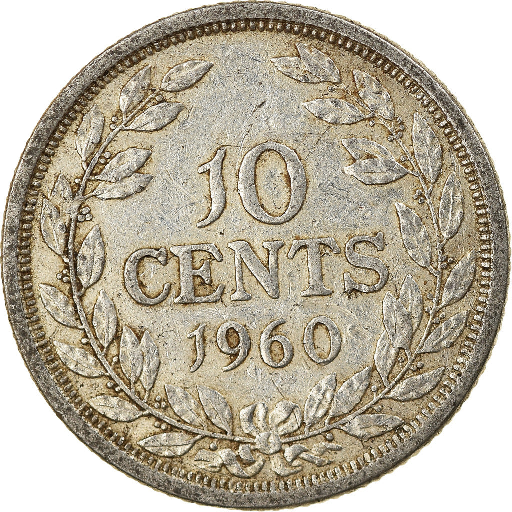 Monnaie, Liberia, 10 Cents, 1960, SUP, Argent, KM:15