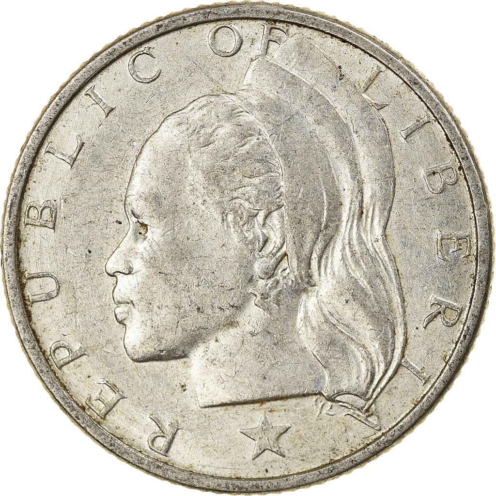 Coin, Liberia, 10 Cents, 1960, AU(55-58), Silver, KM:15