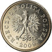 Moneda, Polonia, 20 Groszy, 2009, Warsaw, SC, Cobre - níquel, KM:280