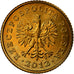 Moneda, Polonia, Grosz, 2012, Warsaw, SC, Latón, KM:276