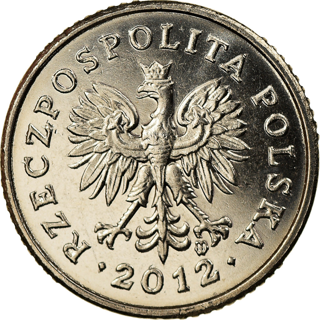 Moneta, Polska, 10 Groszy, 2012, Warsaw, MS(63), Miedź-Nikiel, KM:279