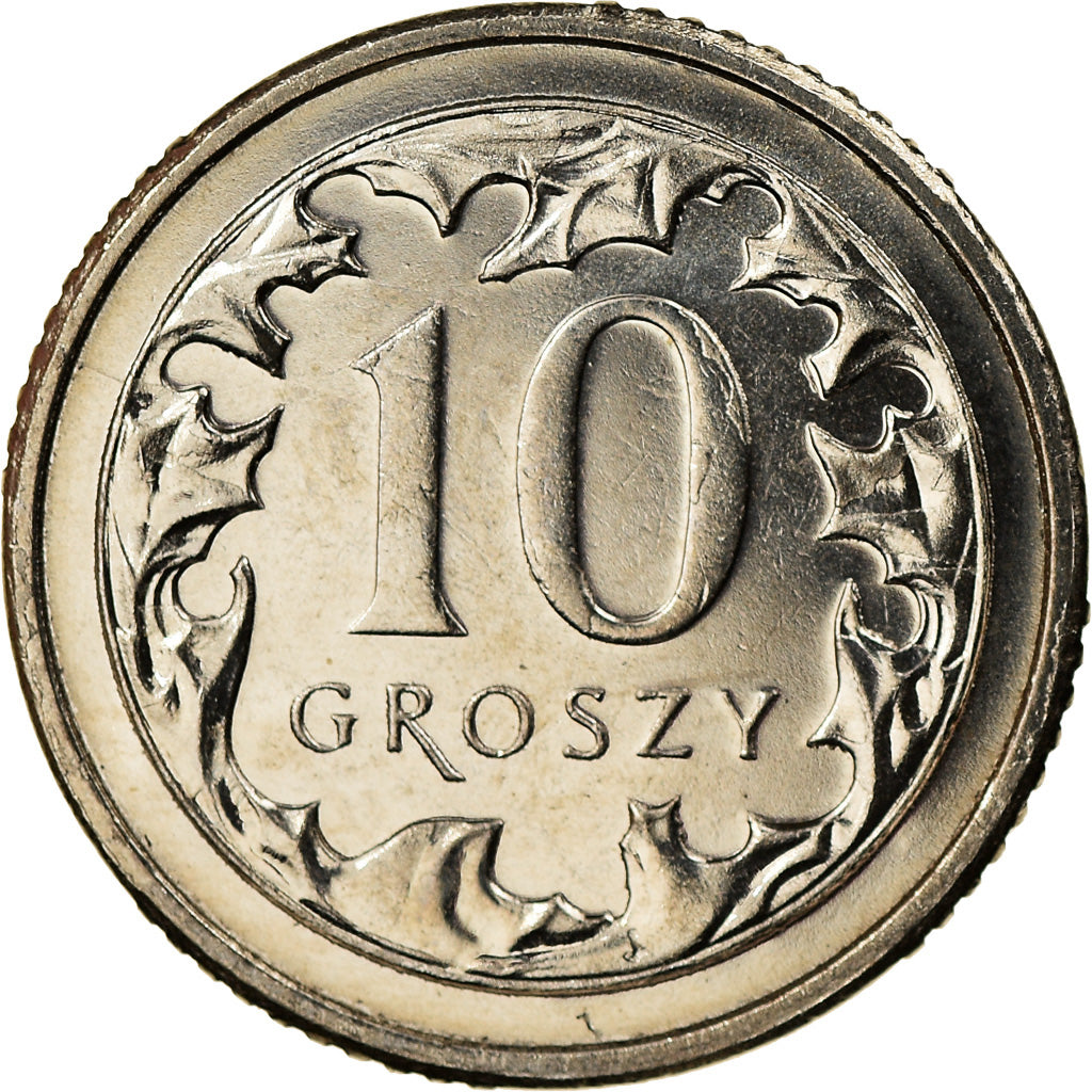 Moneta, Polska, 10 Groszy, 2012, Warsaw, MS(63), Miedź-Nikiel, KM:279