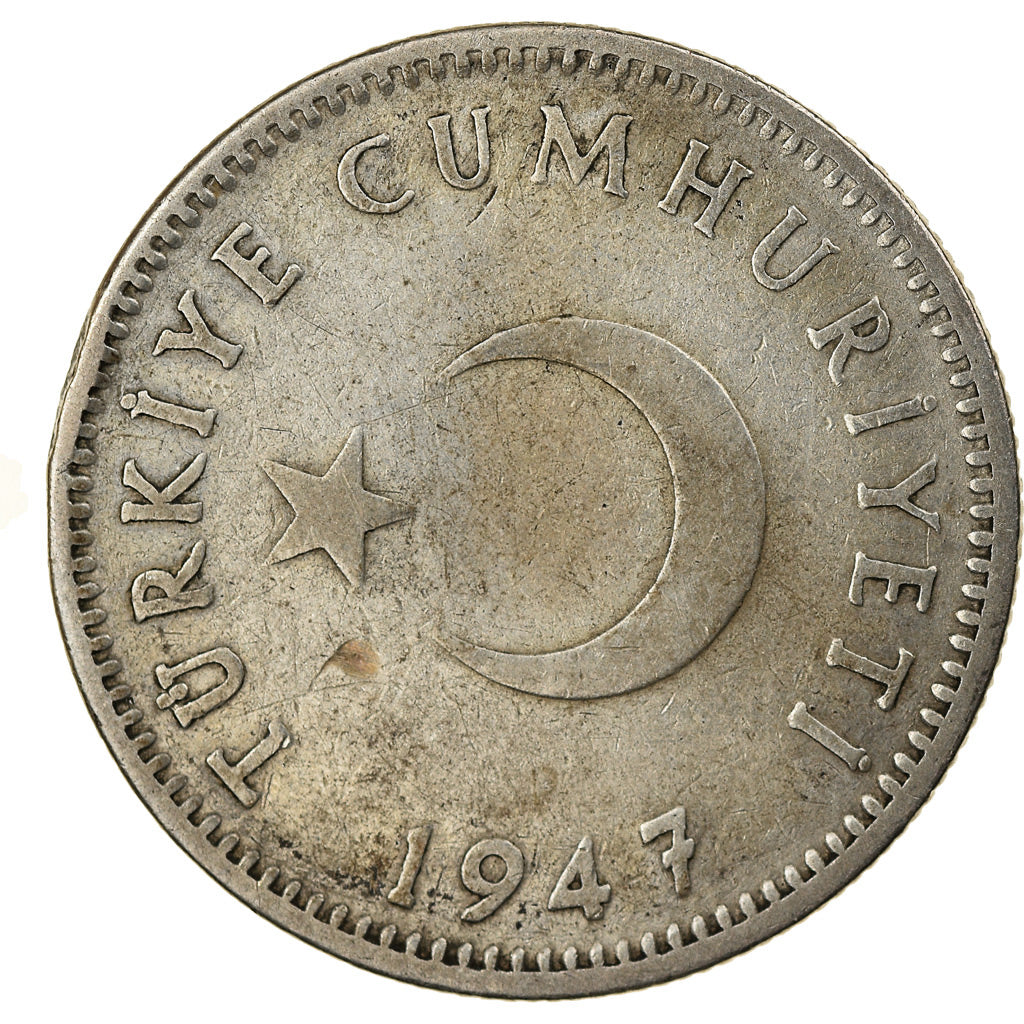 Münze, Türkei, Lira, 1947, SS, Silber, KM:883