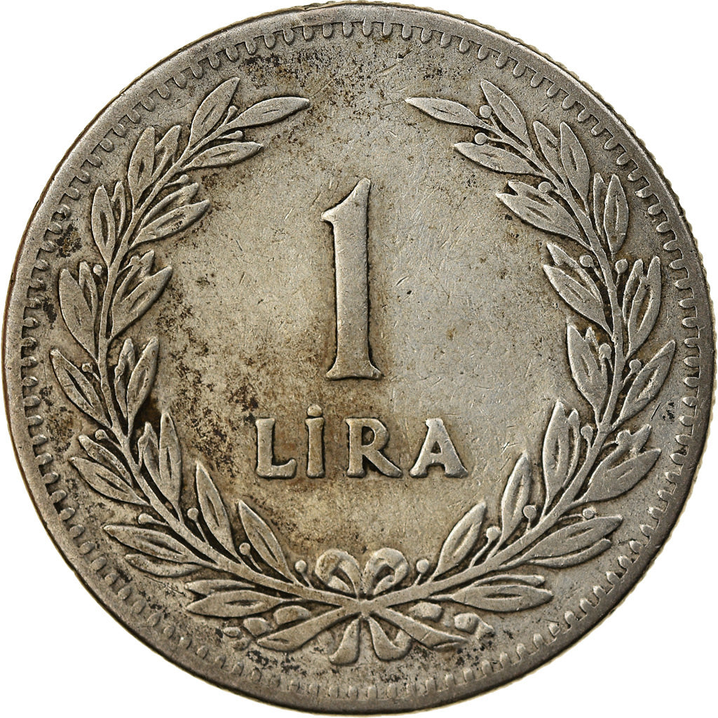 Münze, Türkei, Lira, 1947, SS, Silber, KM:883