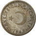 Coin, Turkey, Lira, 1947, EF(40-45), Silver, KM:883