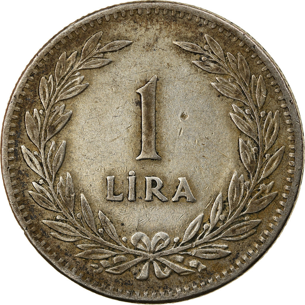 Moneta, Turchia, Lira, 1947, BB, Argento, KM:883