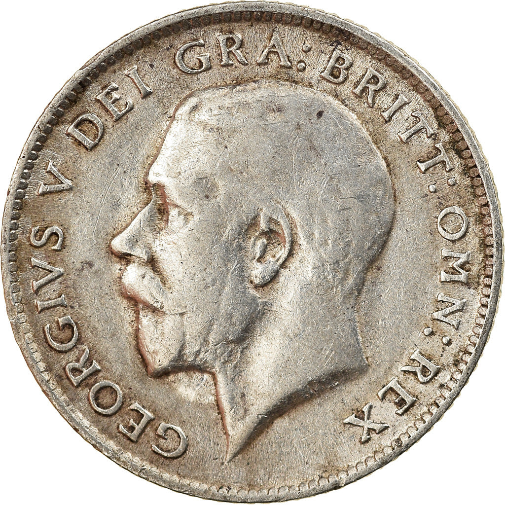 Coin, Great Britain, George V, 6 Pence, 1918, VF(30-35), Silver, KM:815
