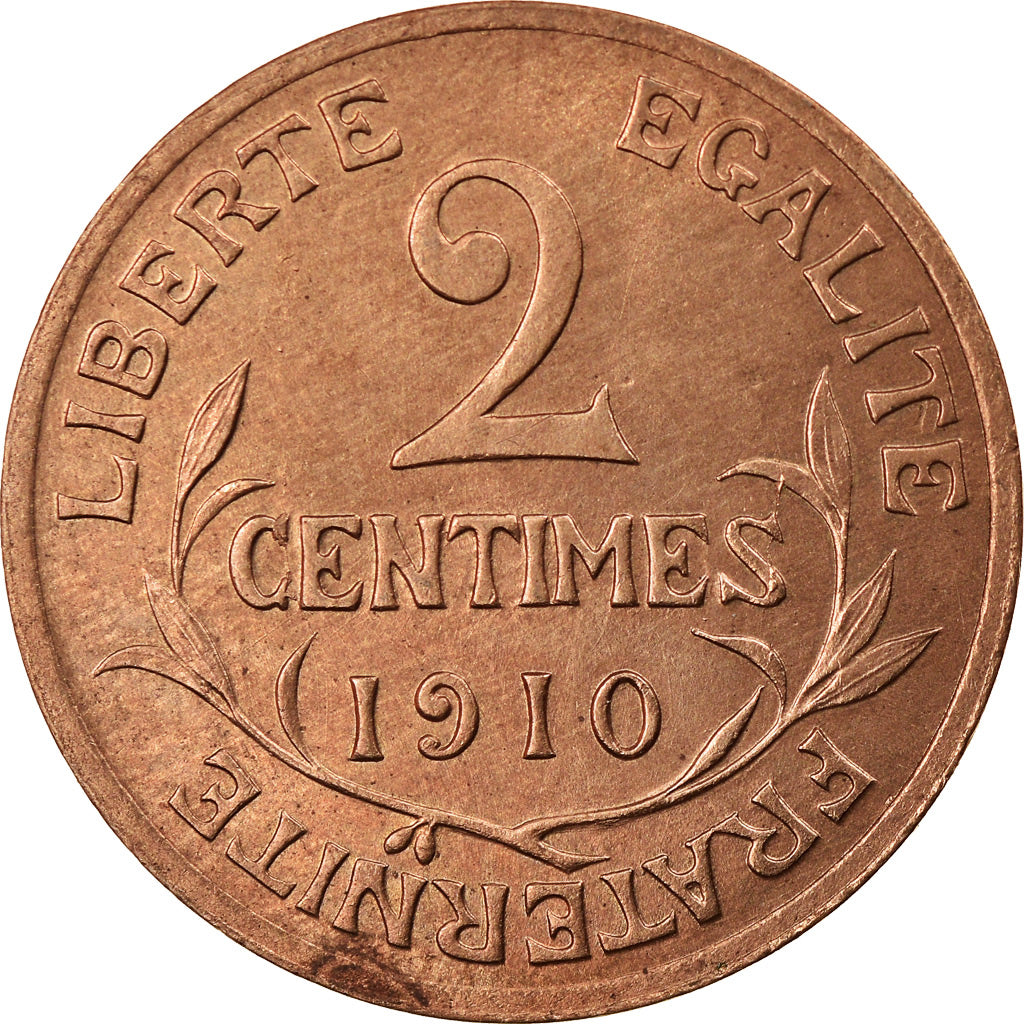 Coin, France, Dupuis, 2 Centimes, 1910, Paris, AU(55-58), Bronze, KM:841