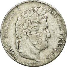 Coin, France, Louis-Philippe, 5 Francs, 1844, Paris, VF(30-35), Silver