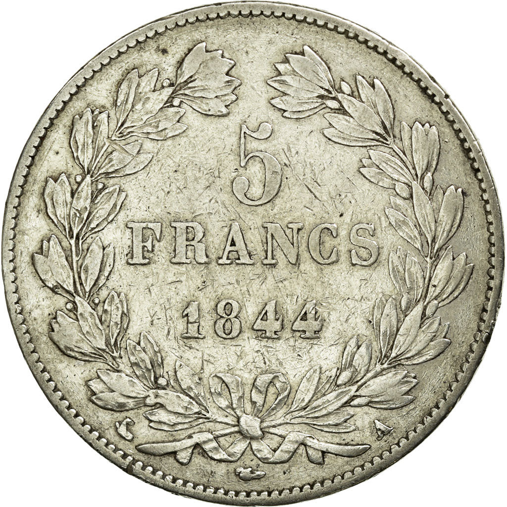 Coin, France, Louis-Philippe, 5 Francs, 1844, Paris, VF(30-35), Silver