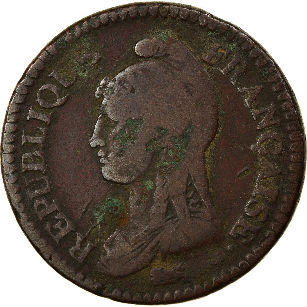 Coin, France, Dupré, 2 Décimes, AN 4, Paris, VF(20-25), Bronze, KM:638.1
