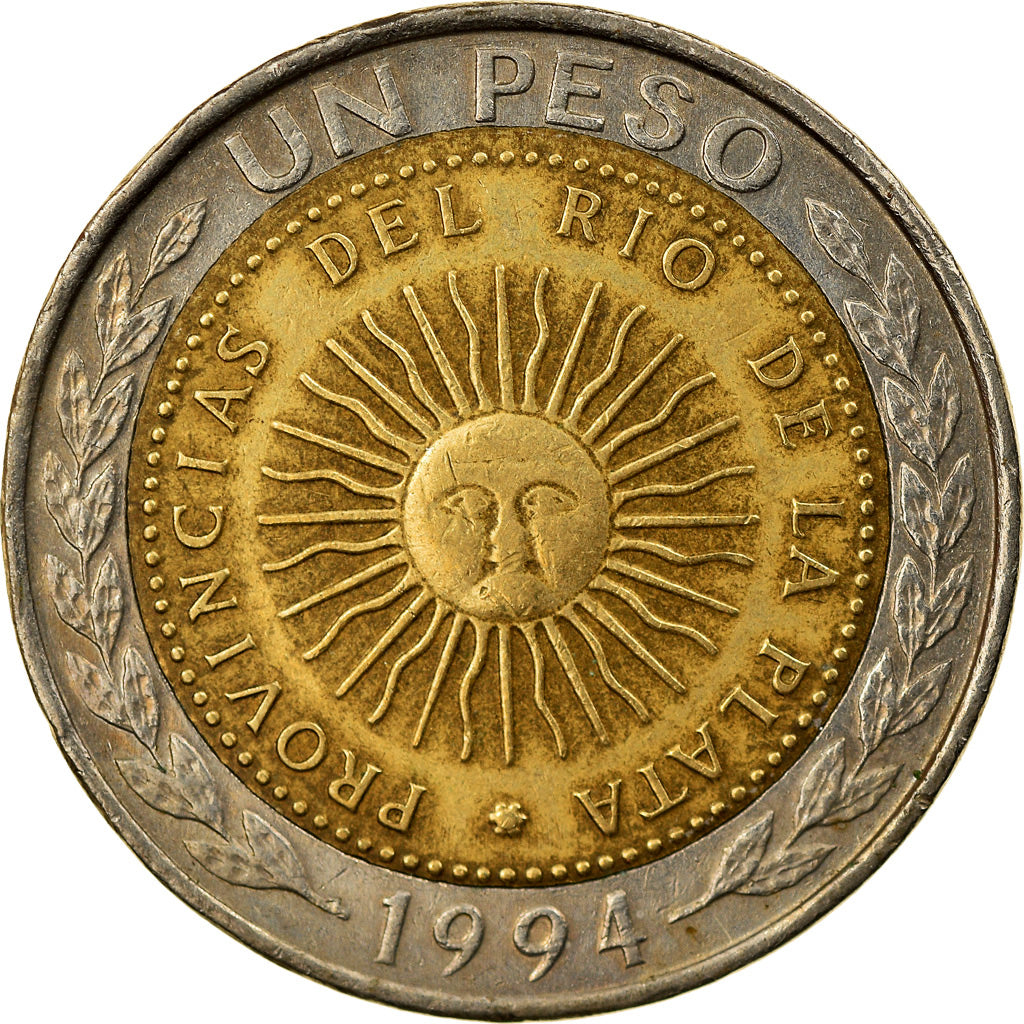 Moneta, Argentina, Peso, 1994, BB, Bi-metallico, KM:112.1