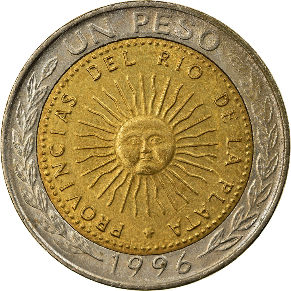 Moneta, Argentina, Peso, 1996, BB, Bi-metallico, KM:112.1