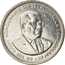 Coin, Mauritius, 1/2 Rupee, 2013, AU(55-58), Nickel plated steel