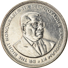 Moneda, Mauricio, 1/2 Rupee, 2013, EBC, Níquel chapado en acero