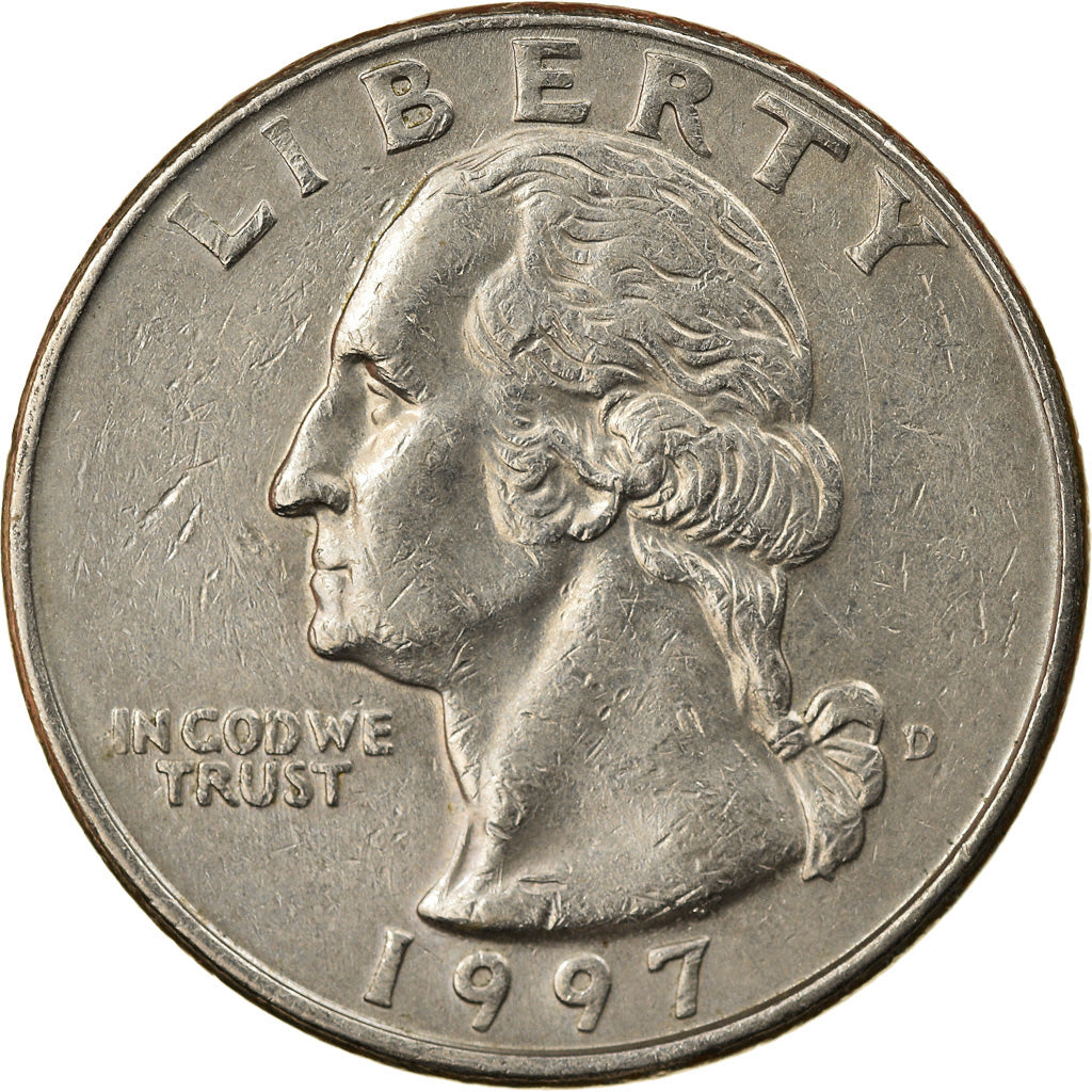 Münze, Vereinigte Staaten, Washington Quarter, Quarter, 1997, U.S. Mint