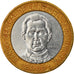 Moeda, República Dominicana, 5 Pesos, 2005, EF(40-45), Bimetálico, KM:89