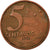 Monnaie, Brésil, 5 Centavos, 2002, TTB, Copper Plated Steel, KM:648