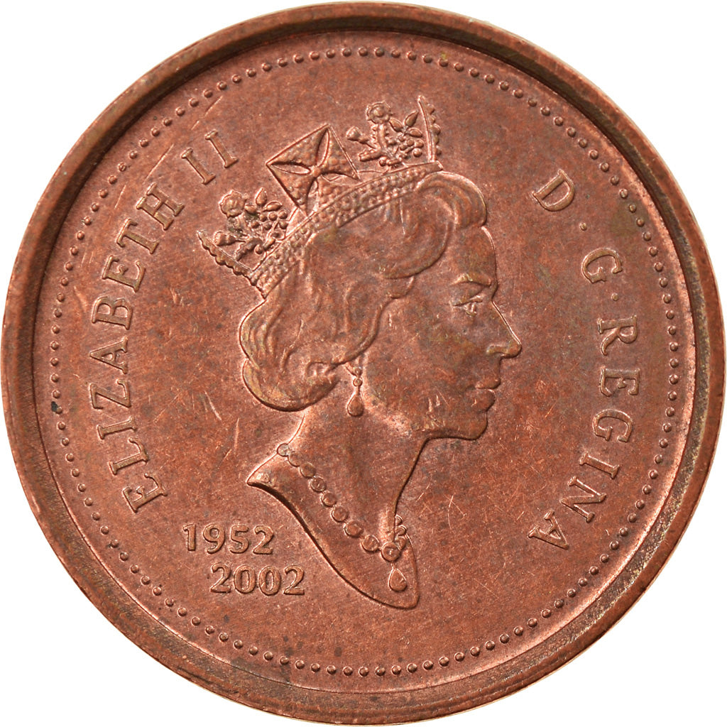 Moneta, Canada, Elizabeth II, Cent, 2002, Royal Canadian Mint, EF(40-45), Miedź