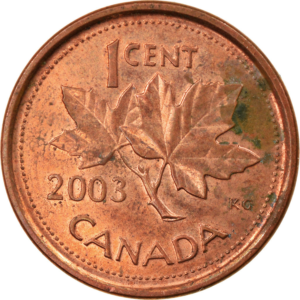 Coin, Canada, Elizabeth II, Cent, 2003, Royal Canadian Mint, EF(40-45), Copper