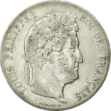 Coin, France, Louis-Philippe, 5 Francs, 1839, Rouen, VF(30-35), Silver