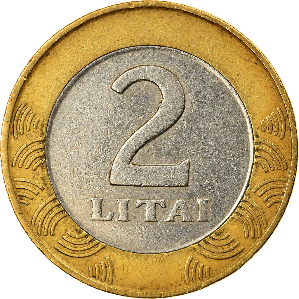Moneta, Litwa, 2 Litai, 1999, EF(40-45), Bimetaliczny, KM:112