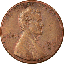 Coin, United States, Lincoln Cent, Cent, 1983, U.S. Mint, Denver, EF(40-45)