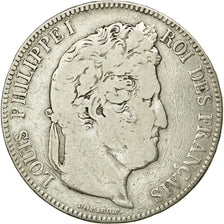 Coin, France, Louis-Philippe, 5 Francs, 1843, Lille, VF(20-25), Silver