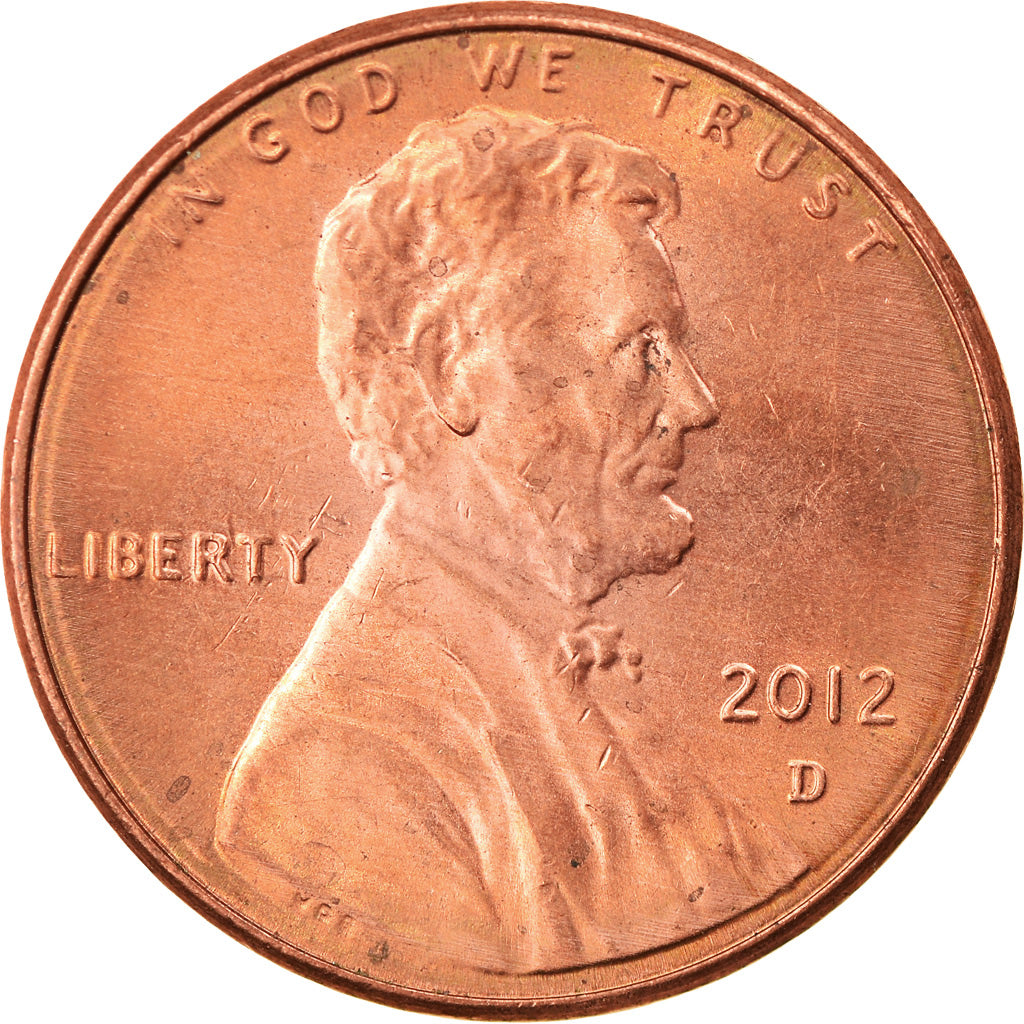 Coin, United States, Lincoln Cent, Cent, 2012, U.S. Mint, Dahlonega, AU(55-58)