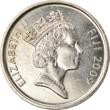 Munten, Fiji, Elizabeth II, 5 Cents, 2009, ZF, Nickel plated steel, KM:119