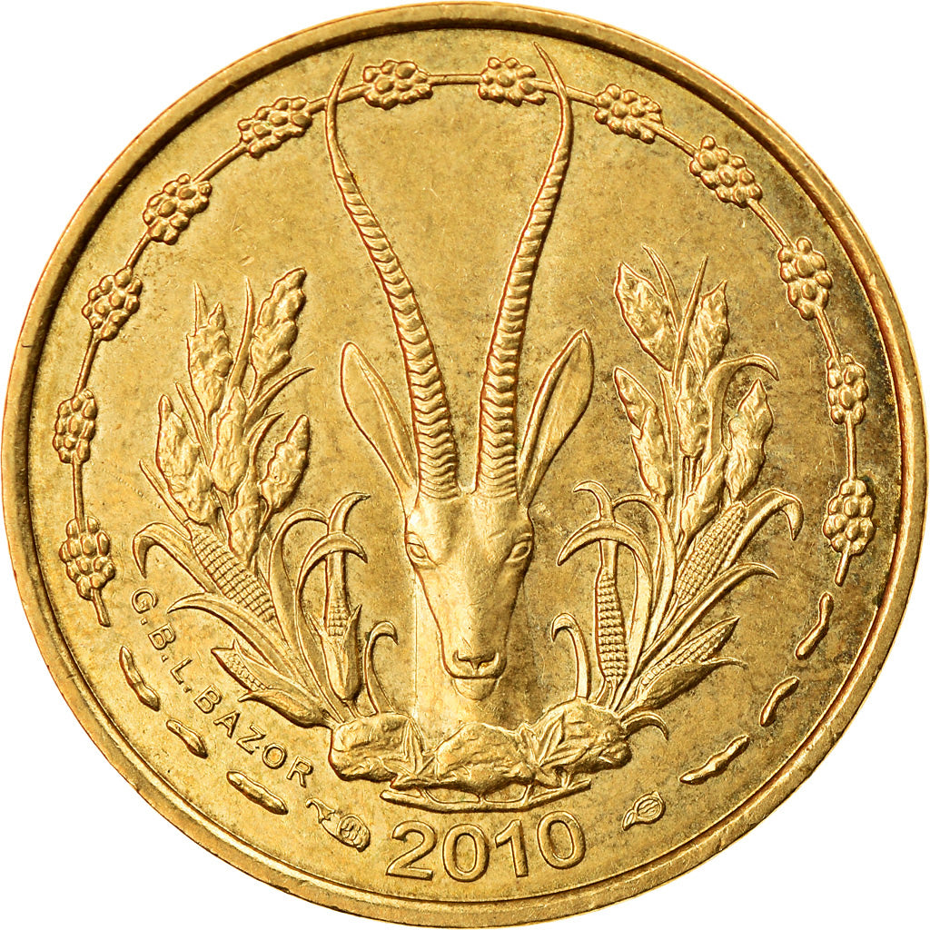 Munten, West Afrikaanse Staten, 5 Francs, 2010, PR, Aluminum-Nickel-Bronze