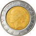 Moneta, Italia, 500 Lire, 1995, Rome, BB, Bi-metallico, KM:111