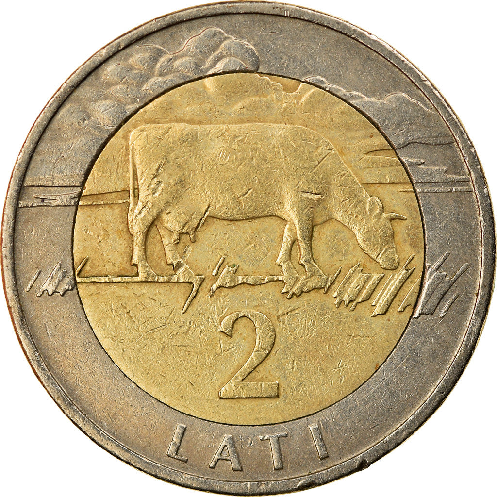 Moneta, Lettonia, 2 Lati, 1999, BB, Bi-metallico, KM:38