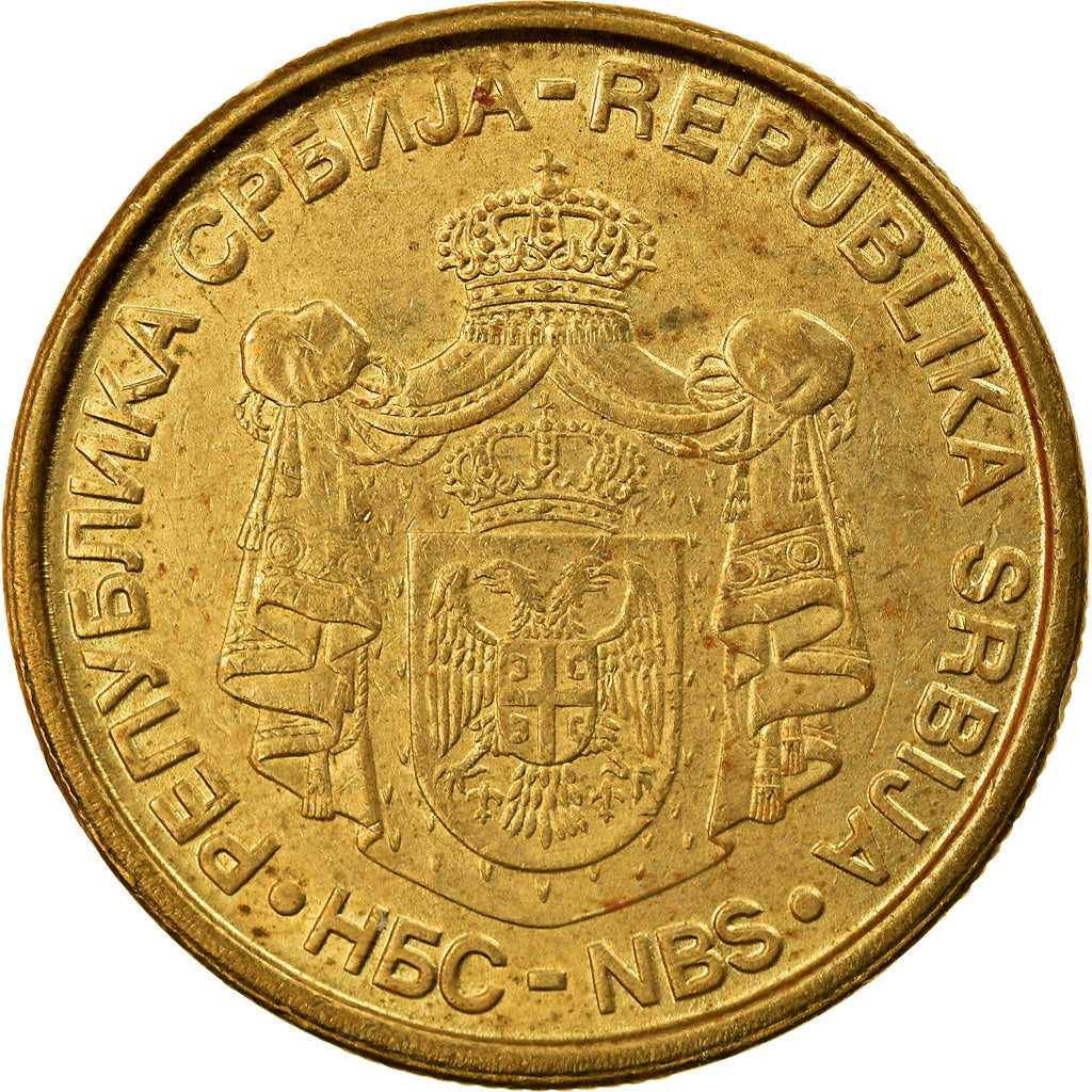 Munten, Servië, Dinar, 2009, PR, Copper Plated Steel, KM:48