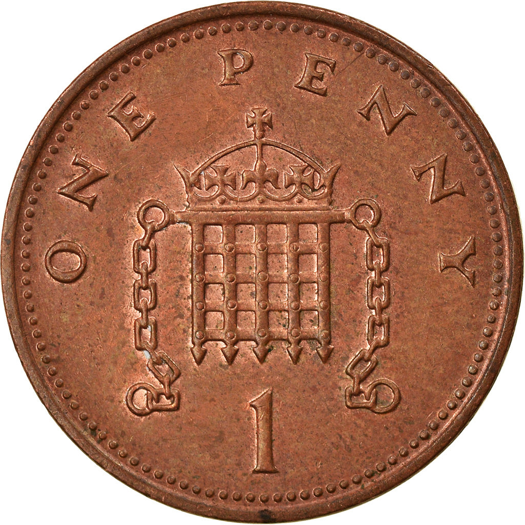 Münze, Großbritannien, Elizabeth II, Penny, 2002, VZ, Copper Plated Steel