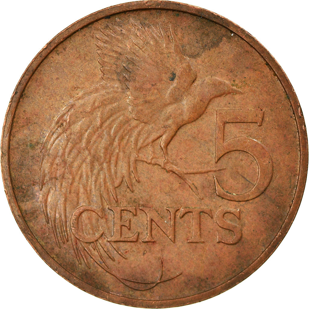 Moneta, TRINIDAD E TOBAGO, 5 Cents, 2005, MB+, Bronzo, KM:30