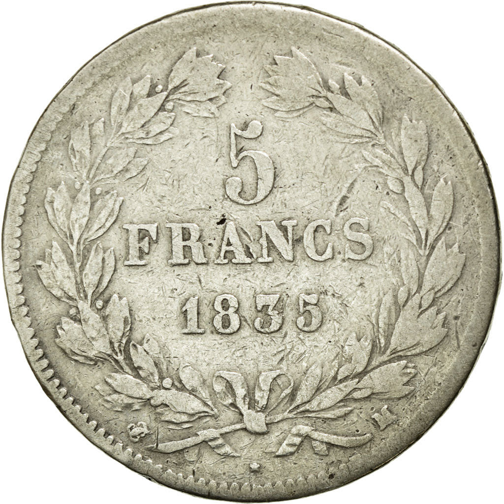 Munten, Frankrijk, Louis-Philippe, 5 Francs, 1835, Toulouse, FR, Zilver