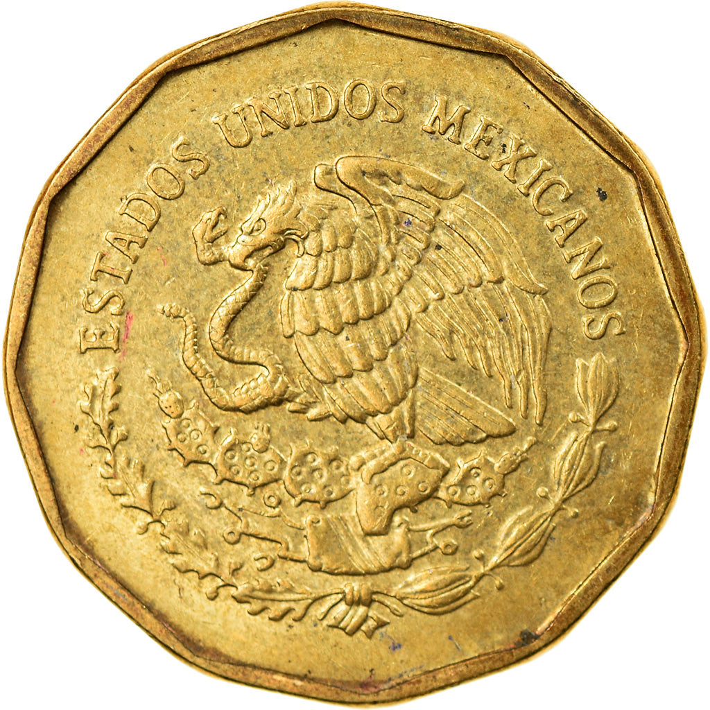 Coin, Mexico, 20 Centavos, 2008, Mexico City, AU(55-58), Aluminum-Bronze, KM:548