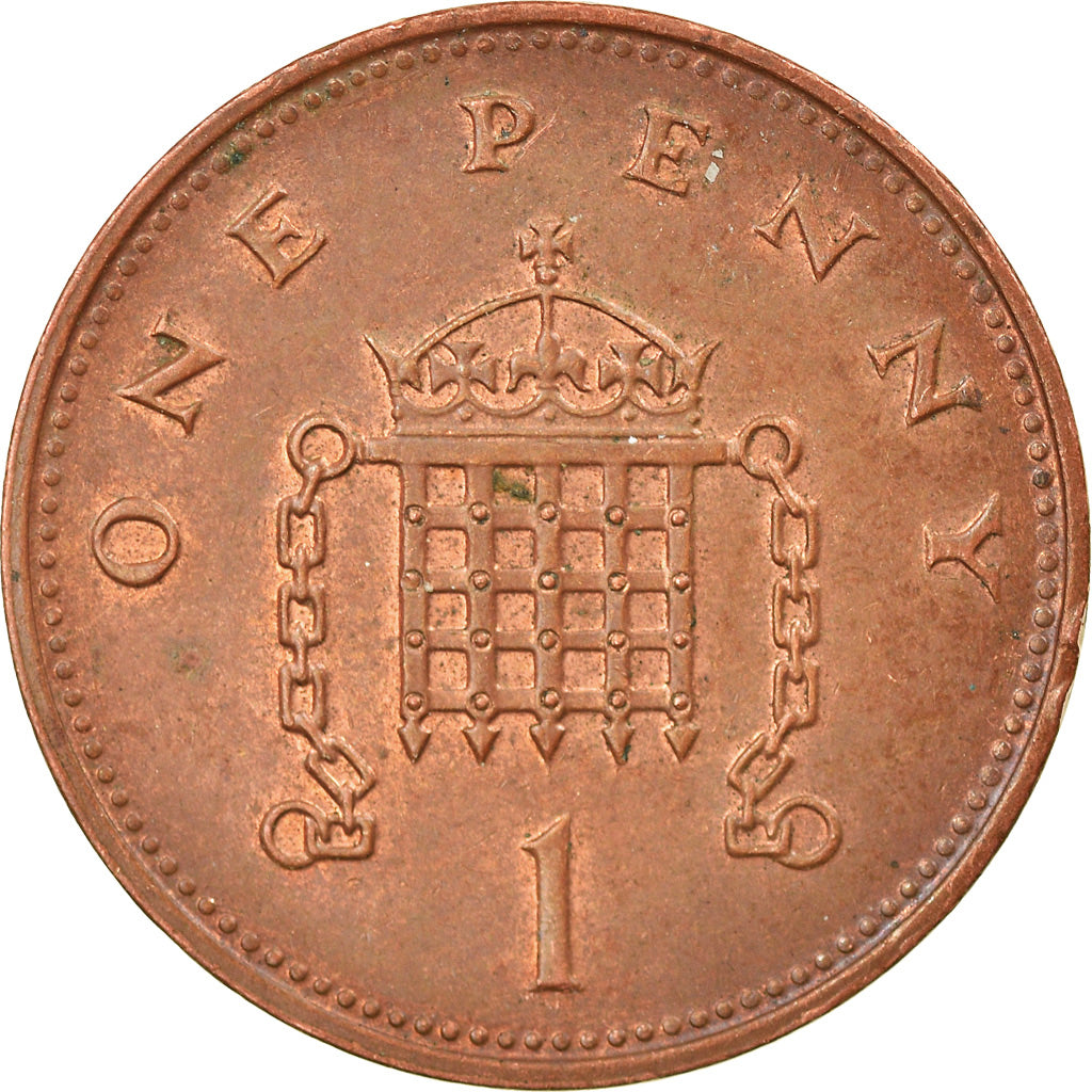 Monnaie, Grande-Bretagne, Elizabeth II, Penny, 1995, TTB, Copper Plated Steel