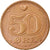 Moneta, Danimarca, Margrethe II, 50 Öre, 1999, Brondby, BB, Bronzo, KM:866.2