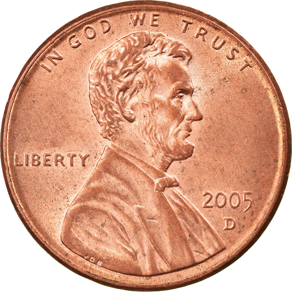 Moeda, Estados Unidos da América, Lincoln Cent, Cent, 2005, U.S. Mint, Denver