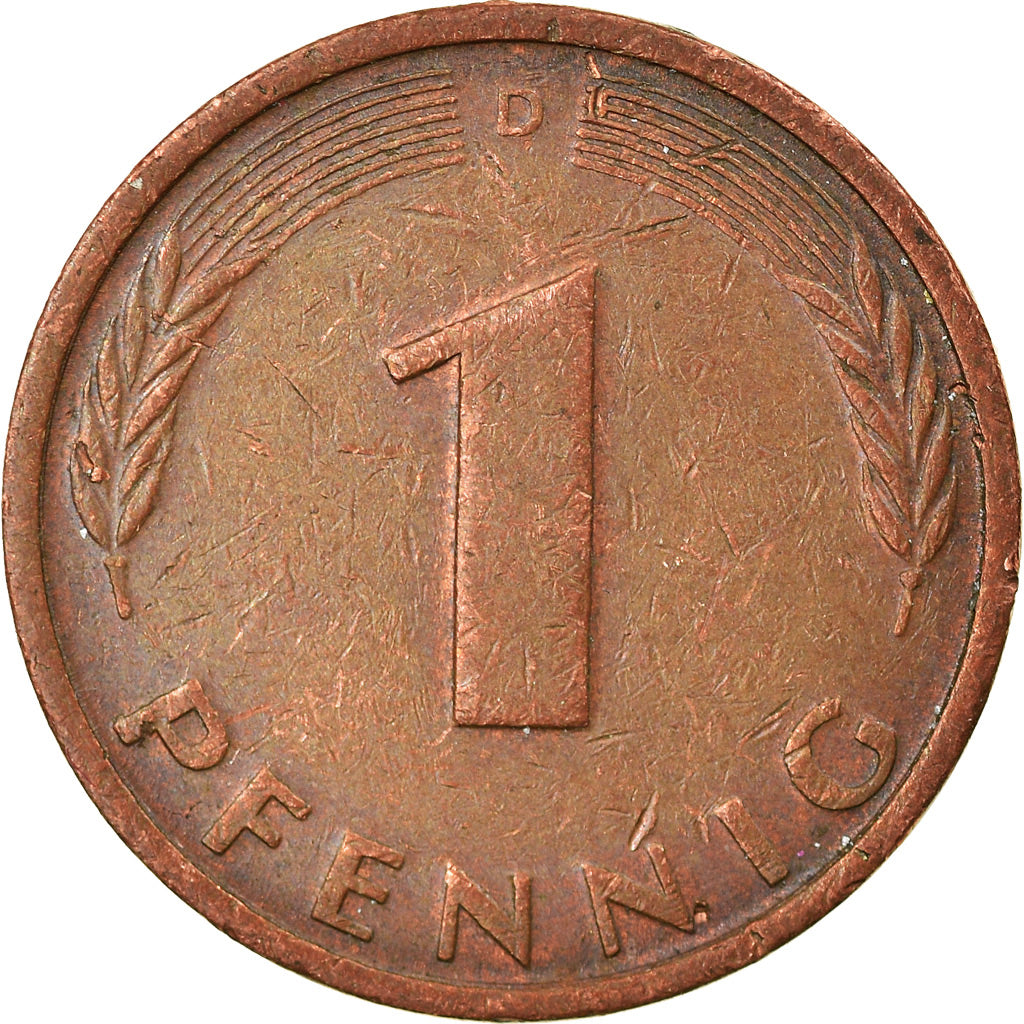 Moneta, GERMANIA - REPUBBLICA FEDERALE, Pfennig, 1986, Munich, BB, Acciaio